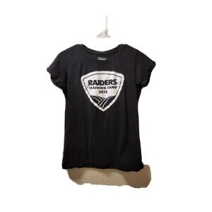 4her Raiders Training Camp 2018 Short Sleeve Tee Black Size XL
